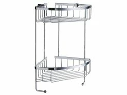 Angebote 🤩 Smedbo Eckseifenkorb doppelt Sideline in silberfarben 🌟