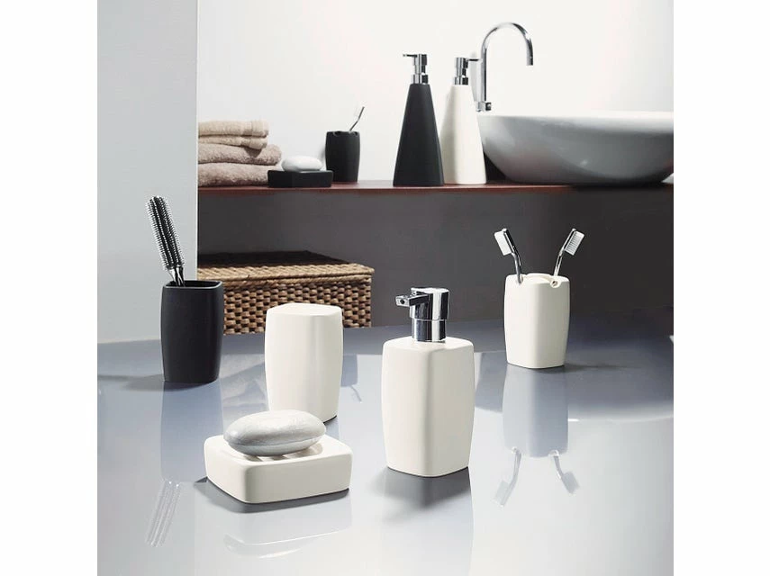 Brandneu 😀 Spirella Mundspülbecher Retro in weiß 🌟 2 Brandneu 😀 Spirella Mundspülbecher Retro in weiß 🌟 – Bild 2