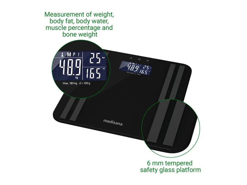 Angebote 🤩 Körperanalysewaage BS 465 in schwarz 🤩 4 Angebote 🤩 Körperanalysewaage BS 465 in schwarz 🤩 – Bild 4
