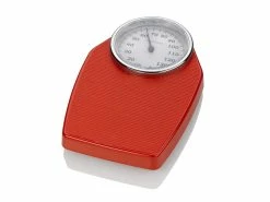 Auslauf 😀 Personenwaage PS 100 in rot 🔔 -Badaccessoires Verkaufsgeschäft 40498 ps 100 red 01 schraeg 1