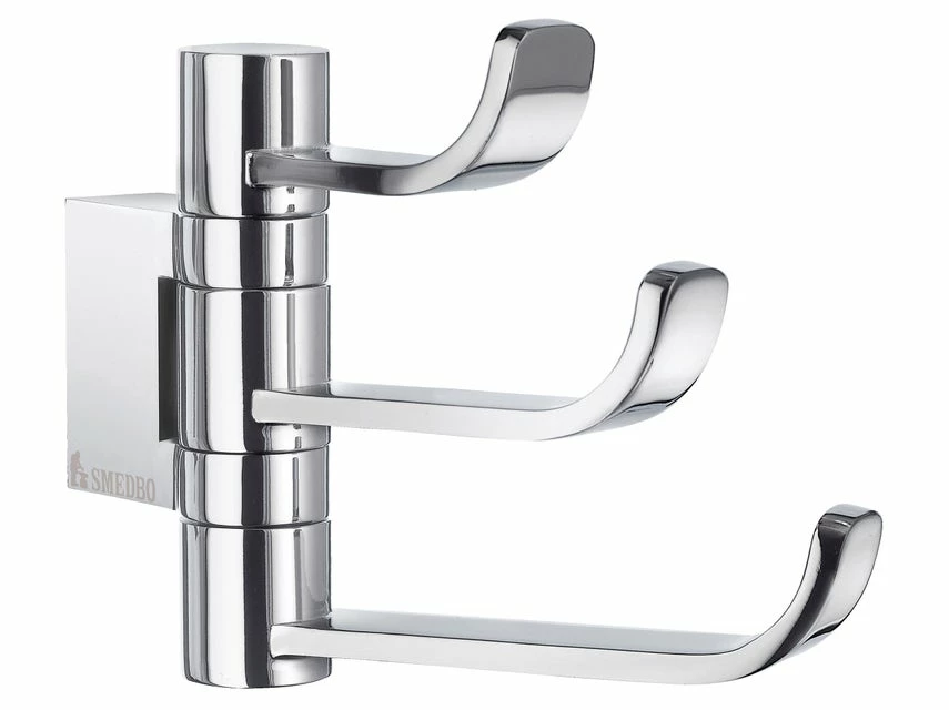 Budget 😀 Smedbo Haken 3-er Ice schwenkbar in silberfarben 🎉 1 Budget 😀 Smedbo Haken 3-er Ice schwenkbar in silberfarben 🎉