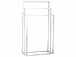 Am billigsten 🎁 Handtuchhalter Cubic in silberfarben 🎉