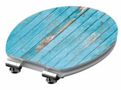 Rabatt 🌟 WC-Sitz Blue Wood in blau 🎉 -Badaccessoires Verkaufsgeschäft 6207309 0511183 2 23452626 1