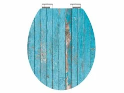 Rabatt 🌟 WC-Sitz Blue Wood in blau 🎉