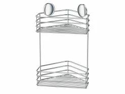 Großhandel 💯 BB Beslagsboden Eckduschkorb in silberfarben ❤️