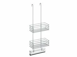 Bester Verkauf 🔔 BB Beslagsboden Duschkorb doppelt - 25x66 cm in silberfarben 🛒