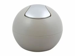 Coupon 👍 Spirella Abfalleimer Bowl - 16 cm in hellgrau ⌛