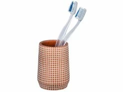 Auslauf ⭐ Wenko Mundspülbecher Ohrid in braun 🎉 -Badaccessoires Verkaufsgeschäft 6539583 0573740 3 24370702