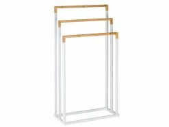 Rabatt 😉 Handtuchständer White Bamboo 02 in weiß 🧨