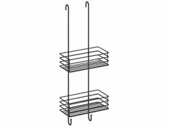 Auslauf ⌛ BB Beslagsboden Duschkorb doppelt in schwarz 🌟