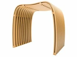 Auslauf 🌟 Bambus-Hocker - 40,5/46/30,5 cm in braun 🔔