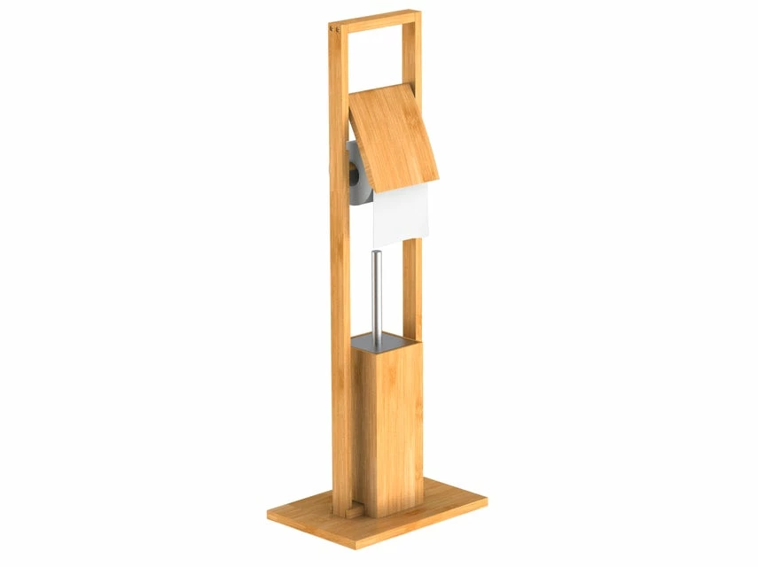 Brandneu 👏 WC-Garnitur Bambus - 30/82/21 cm in braun 🎉 1 Brandneu 👏 WC-Garnitur Bambus - 30/82/21 cm in braun 🎉