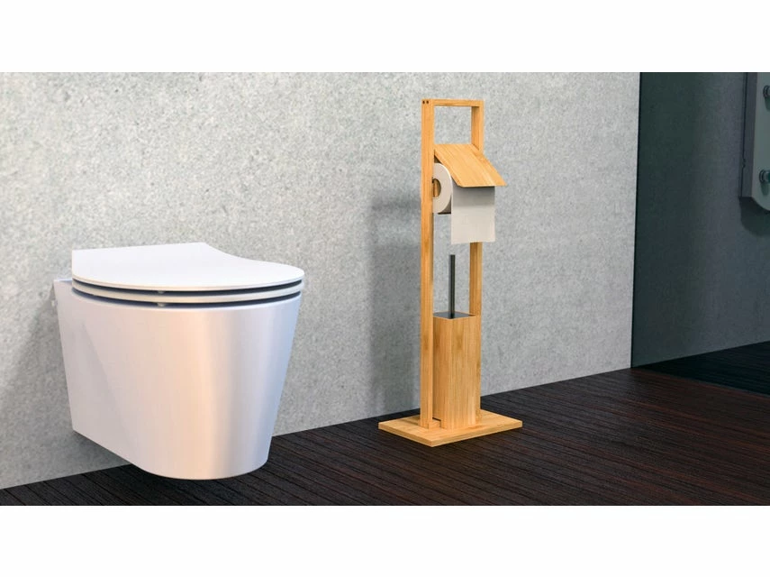 Brandneu 👏 WC-Garnitur Bambus - 30/82/21 cm in braun 🎉 4 Brandneu 👏 WC-Garnitur Bambus - 30/82/21 cm in braun 🎉 – Bild 4