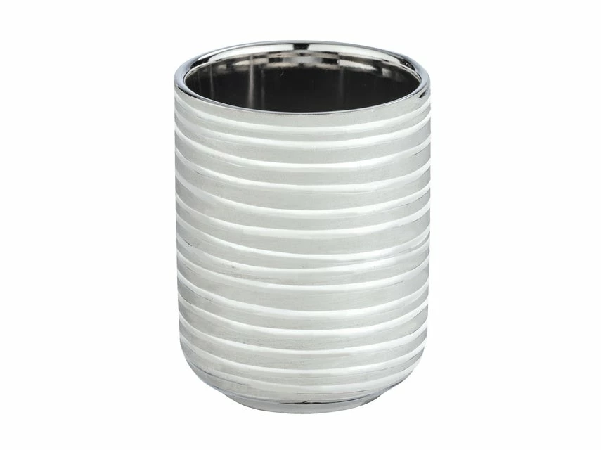 Brandneu ⭐ Wenko Mundspülbecher Vilalba - 7,4/9,7/7,4 cm in silberfarben ⌛ 3 Brandneu ⭐ Wenko Mundspülbecher Vilalba - 7,4/9,7/7,4 cm in silberfarben ⌛ – Bild 3