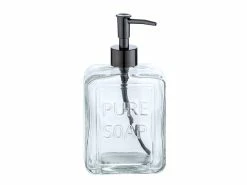 Budget 🛒 Wenko Seifenspender Pure Soap - 9,5/20/6 cm in transparent 🔔 -Badaccessoires Verkaufsgeschäft 6781799 0611756 2 24767082