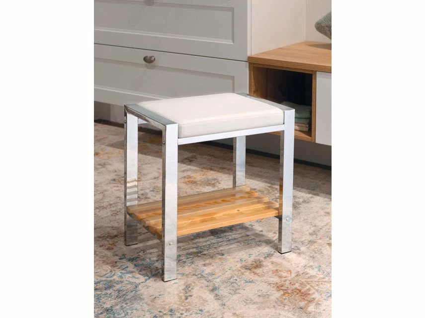 Neu 🎁 Hocker Lore - 45/48/31 cm in weiß ✨ 2 Neu 🎁 Hocker Lore - 45/48/31 cm in weiß ✨ – Bild 2