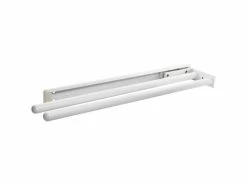 Aktion 😀 Schachermayer Handtuchhalter 2-armig Alu weiß besch. 🥰