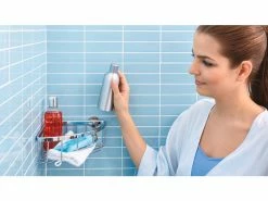 Billig 🎉 Tesa Eckduschkorb Aluxx - 19,2/9,2/20 cm in silberfarben 💯 -Badaccessoires Verkaufsgeschäft online 24608731 milieu nebenbild 1