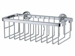 Badaccessoires Verkaufsgeschäft 21 Top 10 👍 Tesa Duschkorb Aluxx - 25/9,2/12,5 cm in silberfarben 🔥