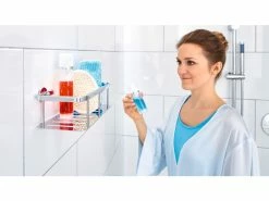 Am billigsten 😀 Tesa Duschablage Aluxx - 25/9,2/12,5 cm in silberfarben 🎁 -Badaccessoires Verkaufsgeschäft online 24608765 milieu nebenbild