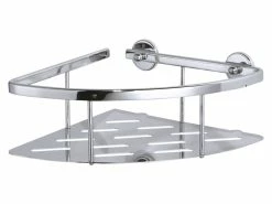 Bester Verkauf 🔥 Tesa Eckablage Aluxx - 25/9,2/12,5 cm in silberfarben 🎁