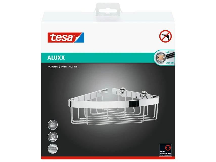 Blitzangebot 🌟 Tesa Eckduschkorb Aluxx - 20,5/8,7/21 cm in silberfarben 🧨 5 Blitzangebot 🌟 Tesa Eckduschkorb Aluxx - 20,5/8,7/21 cm in silberfarben 🧨 – Bild 5