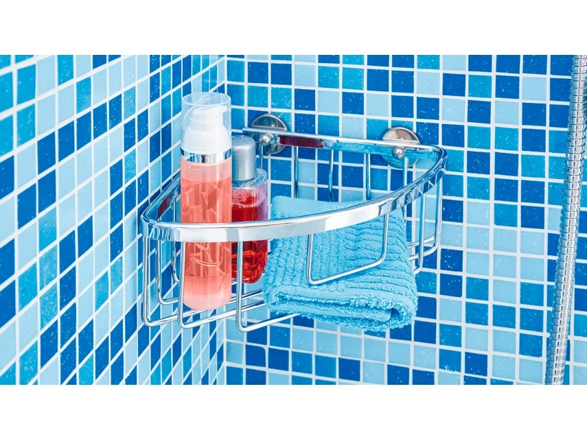 Blitzangebot 🌟 Tesa Eckduschkorb Aluxx - 20,5/8,7/21 cm in silberfarben 🧨 2 Blitzangebot 🌟 Tesa Eckduschkorb Aluxx - 20,5/8,7/21 cm in silberfarben 🧨 – Bild 2