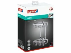 Aktion 👍 Tesa Duschkorb doppelt Aluxx - 18/26/10,7 cm in silberfarben 😍 -Badaccessoires Verkaufsgeschäft online 24608830 4 freisteller nebenbild