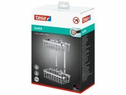 Aktion 👍 Tesa Duschkorb doppelt Aluxx - 18/26/10,7 cm in silberfarben 😍 -Badaccessoires Verkaufsgeschäft online 24608830 5 freisteller nebenbild