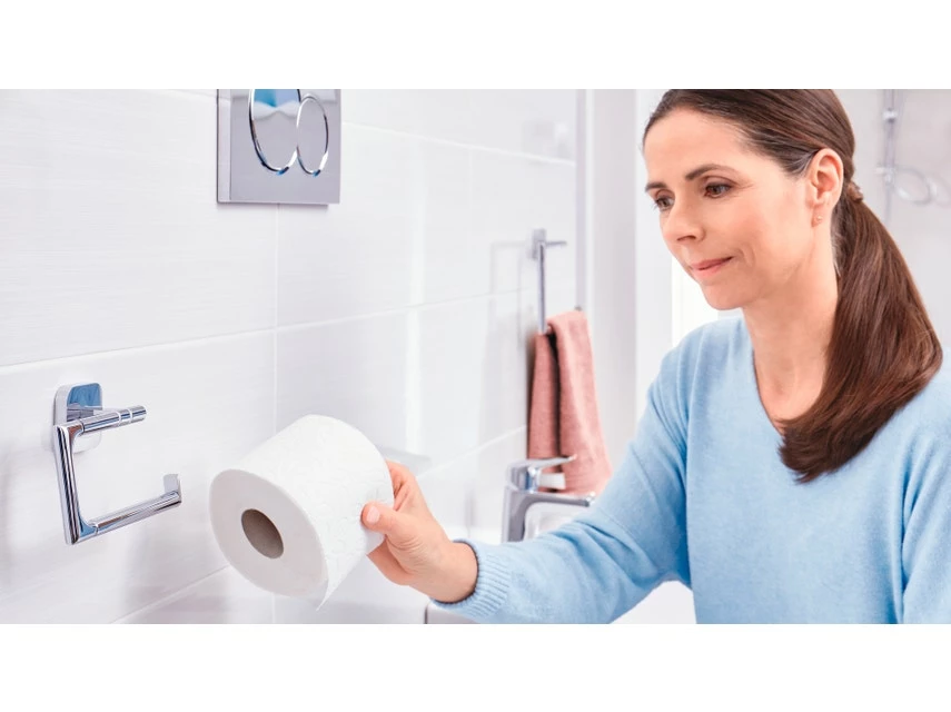 Coupon ❤️ Tesa Toilettenpapierhalter Elegaant - 13,2/9,9/4,5 cm in silberfarben 💯 3 Coupon ❤️ Tesa Toilettenpapierhalter Elegaant - 13,2/9,9/4,5 cm in silberfarben 💯 – Bild 3