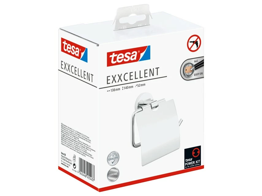 Am billigsten 😉 Tesa Toilettenpapierhalter Exxcellent - 13,8/14/5,2 cm in silberfarben 🎁 6 Am billigsten 😉 Tesa Toilettenpapierhalter Exxcellent - 13,8/14/5,2 cm in silberfarben 🎁 – Bild 6