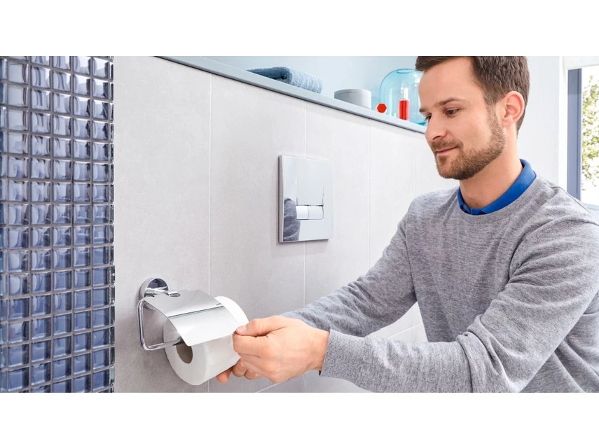 Am billigsten 😉 Tesa Toilettenpapierhalter Exxcellent - 13,8/14/5,2 cm in silberfarben 🎁 3 Am billigsten 😉 Tesa Toilettenpapierhalter Exxcellent - 13,8/14/5,2 cm in silberfarben 🎁 – Bild 3