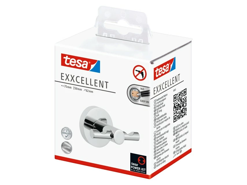 Großhandel 👏 Tesa Wandhaken doppelt Exxcellent - 7,5/5/6,2 cm in silberfarben 😍 5 Großhandel 👏 Tesa Wandhaken doppelt Exxcellent - 7,5/5/6,2 cm in silberfarben 😍 – Bild 5